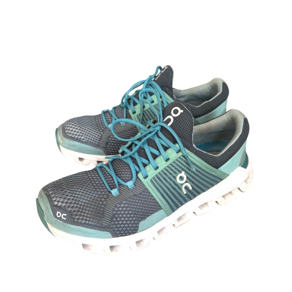 On Running Cloudswift Teal Grey Helion Superfoam Women 10 Road Running Shoes